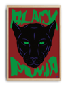 Green Muma Modern Duvar Tablosu – Kırmızı Siyah Panter Poster