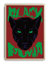 Green Muma Modern Duvar Tablosu – Kırmızı Siyah Panter Poster