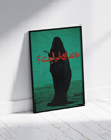 Green Veil Modern Duvar Tablosu – Yeşil Siyah Arapça Tipografik Poster