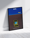 Grid Flight Modern Duvar Tablosu – Retro Teknoloji ve Uçuş Poster