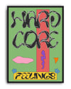 Hardcore Feelings Renkli Tipografik Duvar Tablosu