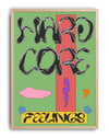 Hardcore Feelings Renkli Tipografik Duvar Tablosu