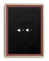 Hidden Eyes Modern Duvar Tablosu – Siyah Kırmızı Minimal Dark Poster