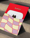 Insomnia Cat Renkli Retro Kedi Duvar Tablosu