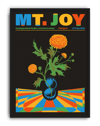 Joy Bloom Modern Duvar Tablosu – Siyah Zeminli Retro Çiçek Konser Poster