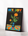 Joy Bloom Modern Duvar Tablosu – Siyah Zeminli Retro Çiçek Konser Poster