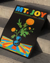 Joy Bloom Modern Duvar Tablosu – Siyah Zeminli Retro Çiçek Konser Poster