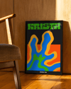Krista Flow Modern Duvar Tablosu – Siyah Renkli Abstract Poster