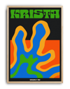Krista Flow Modern Duvar Tablosu – Siyah Renkli Abstract Poster