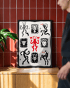 Little Ritual Modern Duvar Tablosu – Siyah Beyaz Kırmızı Demon Poster