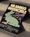 Mi Amigo Invencible Retro Duvar Tablosu - Yeşil Tavşan Figüratif Poster