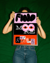 Mind More Modern Duvar Tablosu – Pembe Turuncu Tipografik Poster