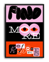 Mind More Modern Duvar Tablosu – Pembe Turuncu Tipografik Poster