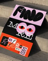 Mind More Modern Duvar Tablosu – Pembe Turuncu Tipografik Poster