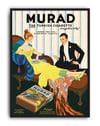 Murad Turkish Cigarette (1920) – Art Deco Vintage Sigara Reklam Posteri