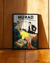 Murad Turkish Cigarette (1920) – Art Deco Vintage Sigara Reklam Posteri