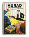 Murad Turkish Cigarette (1920) – Art Deco Vintage Sigara Reklam Posteri