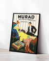 Murad Turkish Cigarette (1920) – Art Deco Vintage Sigara Reklam Posteri