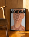 Nature Face Modern Duvar Tablosu – Ahşap Dokulu Soyut Yüz Poster