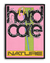 Nature Moddern Grafik Duvar Tablosu - Pembe Siyah Abstract Poster