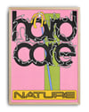 Nature Moddern Grafik Duvar Tablosu - Pembe Siyah Abstract Poster