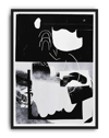 Noir Bloom Modern Duvar Tablosu – Siyah Beyaz Abstract Poster