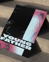Noir Father Modern Duvar Tablosu – Siyah Pembe Tipografik Portre Poster