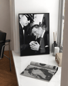 Noir Street Modern Duvar Tablosu – Siyah Beyaz Sokak Fotoğrafı Poster