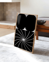 Optic Bloom Modern Duvar Tablosu – Siyah Beyaz Optik Abstract Poster