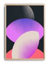 Orbital Layers Modern Duvar Tablosu – Siyah Zeminli Geometrik Abstract Poster