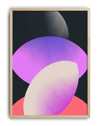 Orbital Layers Modern Duvar Tablosu – Siyah Zeminli Geometrik Abstract Poster