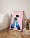 Pastel Rebel Modern Duvar Tablosu – Pembe Anime Fashion Poster