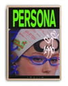 Persona Renkli Retro Kolaj Tipografik Duvar Tablosu