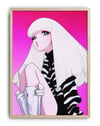 Pink Muse Modern Duvar Tablosu – Pembe Anime Fashion Poster