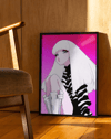 Pink Muse Modern Duvar Tablosu – Pembe Anime Fashion Poster