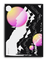 Pink Proteus Modern Duvar Tablosu – Siyah Pembe Deneysel Grafik Poster