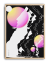 Pink Proteus Modern Duvar Tablosu – Siyah Pembe Deneysel Grafik Poster