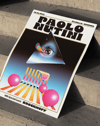 Prism Stage Modern Duvar Tablosu – Retro Konser ve Kozmik Göz Poster