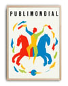 Publimondial No.26 (1950) – Jean Jacquelin Fransız Mid-Century Grafik Tasarım Posteri
