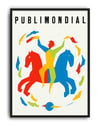 Publimondial No.26 (1950) – Jean Jacquelin Fransız Mid-Century Grafik Tasarım Posteri
