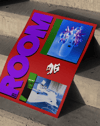 Purple Room Modern Duvar Tablosu – Kırmızı Mor Kolaj Poster