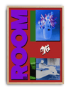 Purple Room Modern Duvar Tablosu – Kırmızı Mor Kolaj Poster