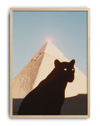 Pyramid Panther Modern Duvar Tablosu – Siyah Panter ve Piramit Poster