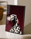 Red Dalmatian Modern Duvar Tablosu – Kırmızı Dalmaçyalı Köpek Poster