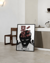 Shadow Kanji Modern Duvar Tablosu – Siyah Beyaz Manga Poster