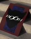 Shadow Room Modern Duvar Tablosu – Bordo Siyah Kedi Silüet Poster