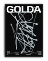 Silver Trace Modern Duvar Tablosu – Siyah Beyaz Deneysel Tipografik Poster