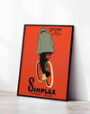 Simplex Holland (1920) – Charles Verschuuren Art Deco Vintage Reklam Posteri