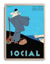 Social Magazine (1919) – Conrado Walter Massaguer Küba Art Deco Dergi  Kapağı Posteri