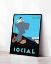 Social Magazine (1919) – Conrado Walter Massaguer Küba Art Deco Dergi  Kapağı Posteri